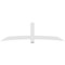 Ekena Millwork Bellingham Architectural Grade PVC Gable Bracket, 108"W x 31 1/2"H x 2"D x 6"F, 7/12 Pitch GBP108X32X0206BEL00 - alternate 4